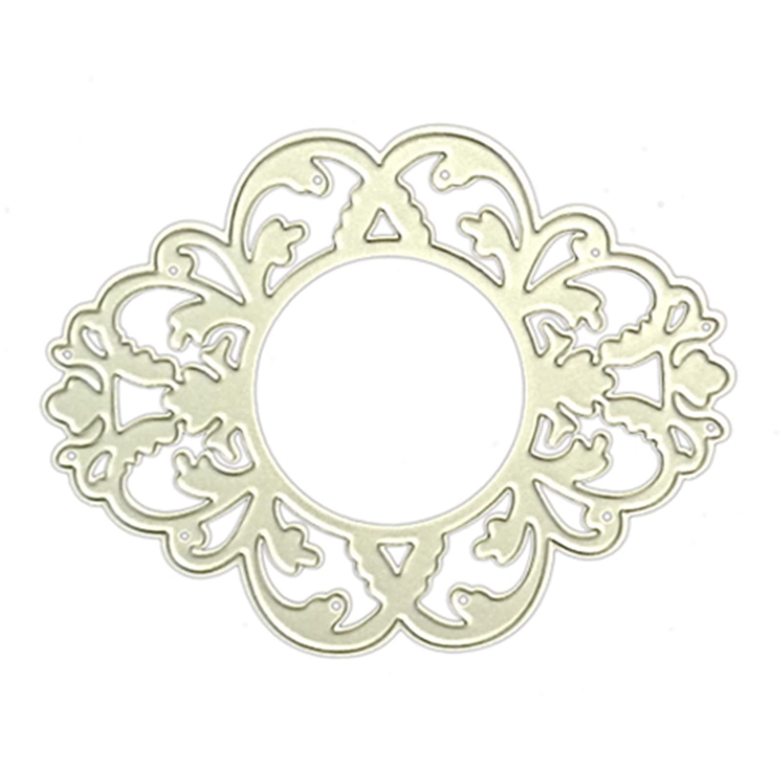 Amazon | マクラメミラー切削ダイスステンシルスクラップブッキング